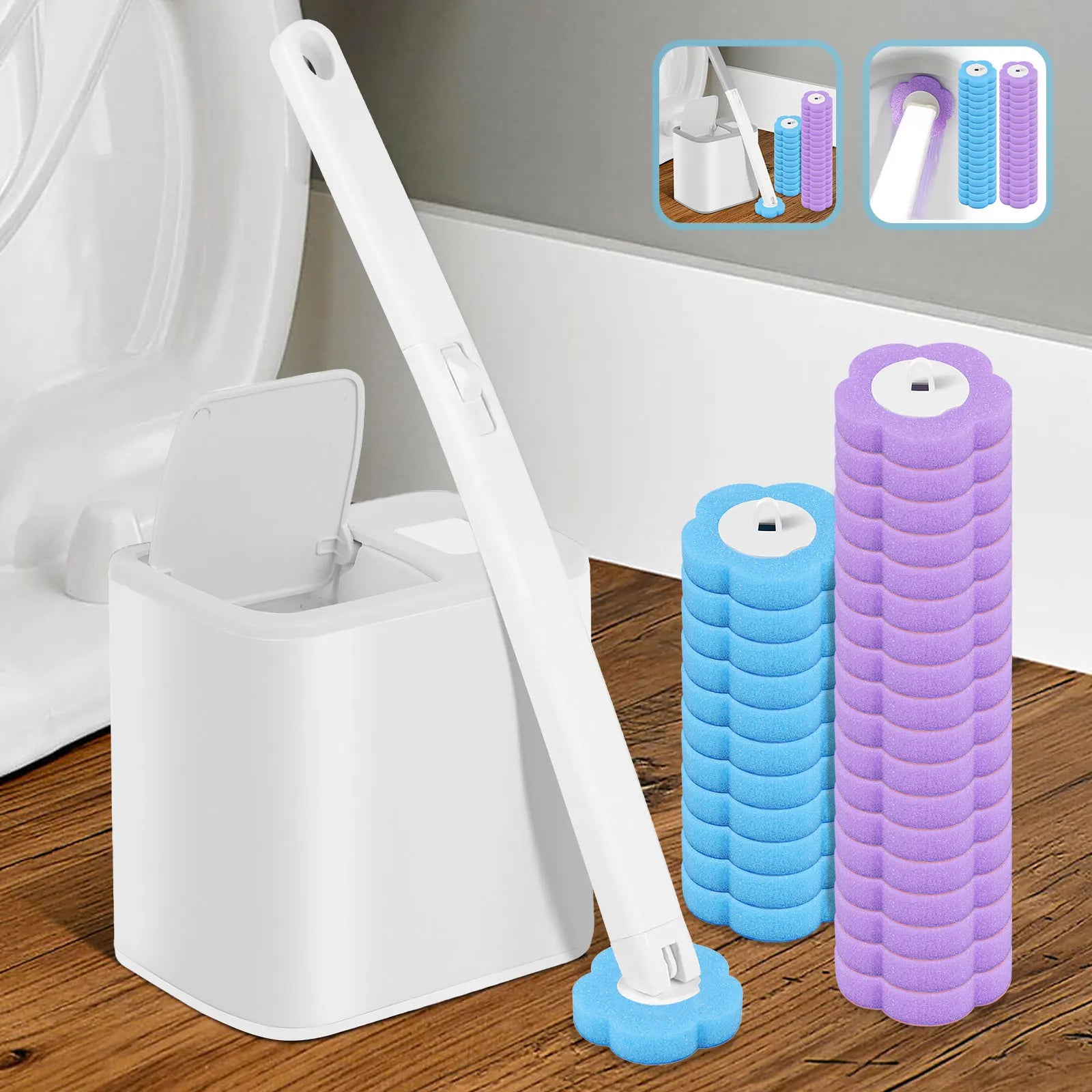 Quick Clean Toilet Brush Set
