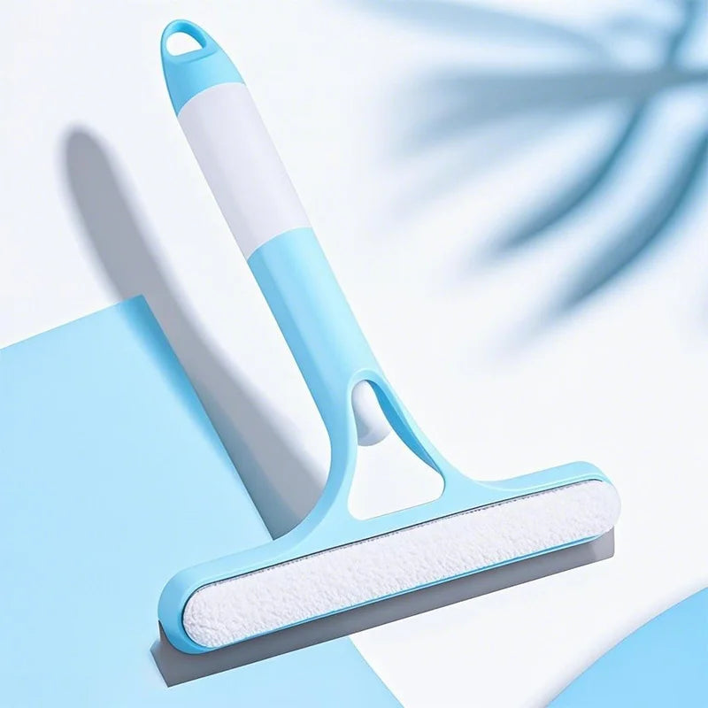 3 in 1 Window Cleaning Squeegee Multi Function Glass Mirror Wiper with Spray Bottle Microfiber Scrub Household Car Cleaner Tools